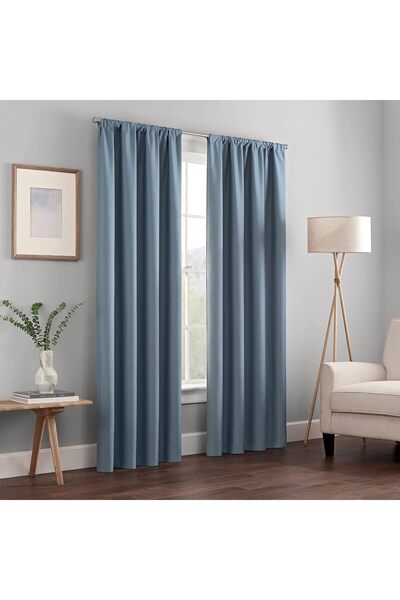 Generic Kendall Modern Blackout Thermal Rod Pocket Window Curtain for Bedroom...