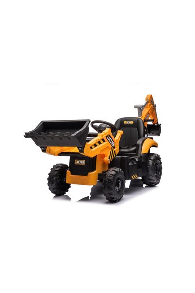 TEA Sports Excavator electric cu tractor pentru copii JCB 2 în 1 (0960) Galben
