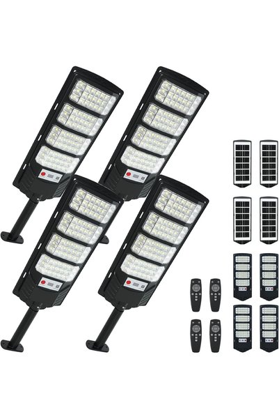 Generic Smart Solar Street Light with Motion Sensor and Remote,Super Bright 9...
