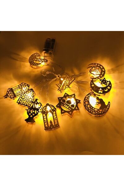 Generic Eid Mubarak Decorative Lights, LED String Light Battery Powered Star ...