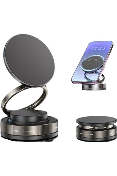 Generic Car Phone Holder Mount, حامل جوال للسيارة مغناطيسي شفط, Adjustable 36...