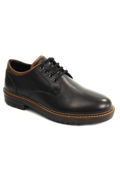 OTTER Pantofi barbati piele naturala OT292 01 N-negru-45