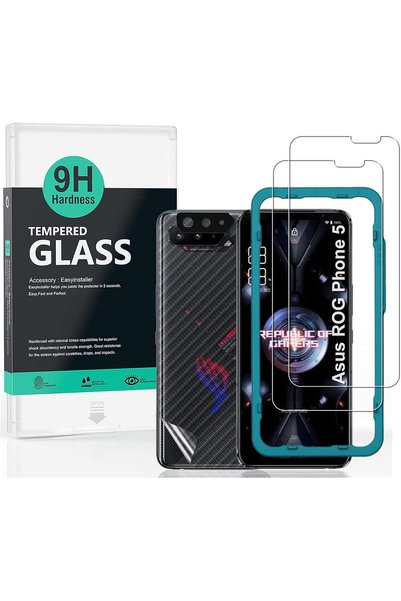 Generic [عبوة من قطعتين] واقي شاشة لهاتف Asus Rog 5/5 Pro/5s/5s Pro/5 Ultimat...