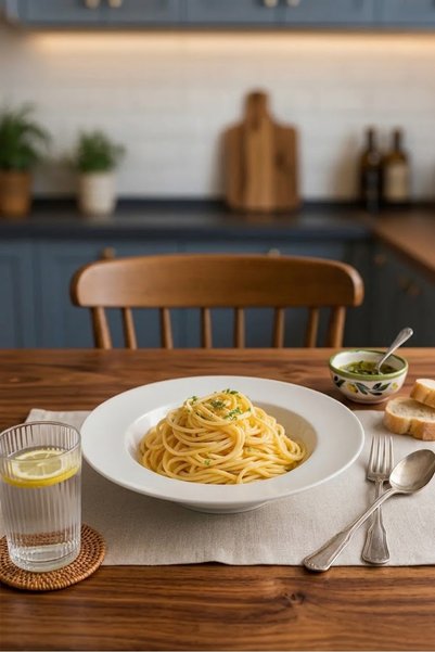 Flume Home |   Slow |   Matte White Pasta Plate 26 cm