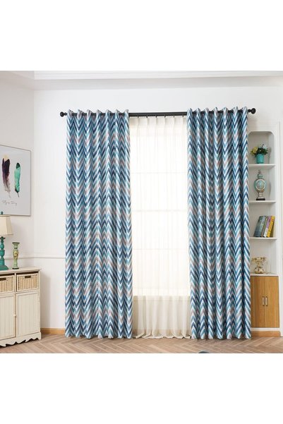 Generic Blackout Curtain, 1 Piece 80% Blackout Printed Thermal Insulated Grom...