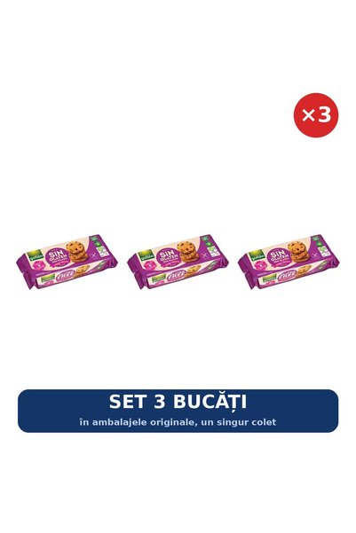 Gullon Set 3 x Biscuiți Choco Chips fără gluten Gullón, 130 g