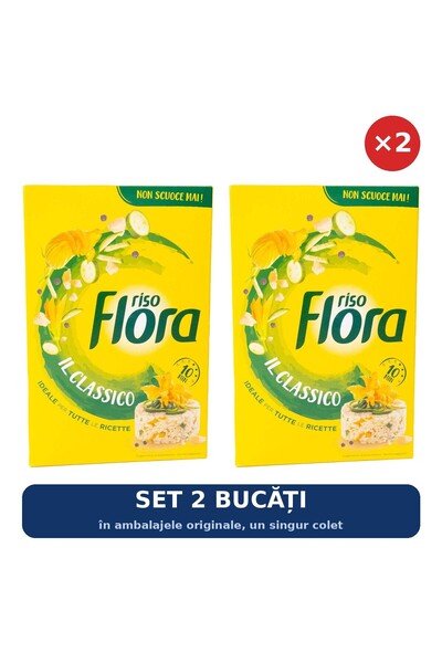 Riso Flora Set 2 x Orez clasic Flora Riso - IL Classico, 1 kg