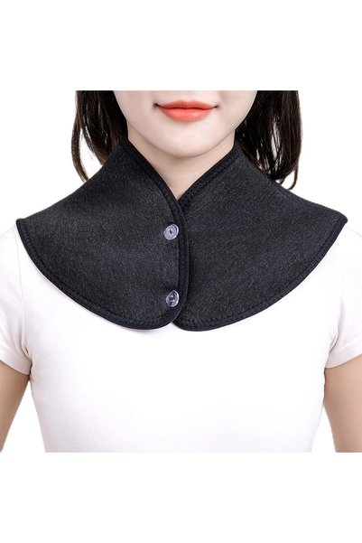 Generic Plush Neck Wrap, Wearable Shoulder Wrap Shawl, Warm Soft Cover, Black...