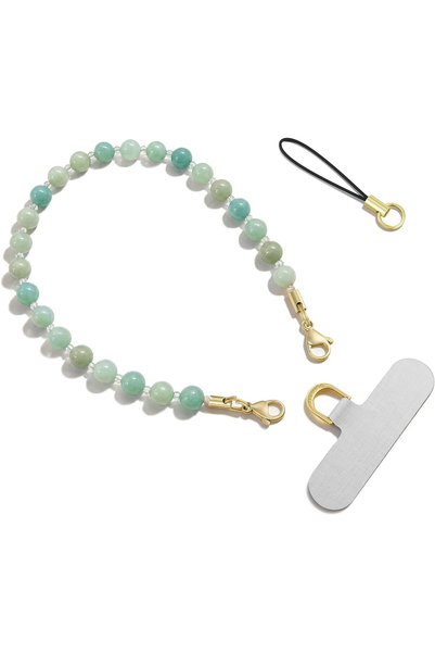 Generic Boho Stone Phone Strap, Natural Healing Gemstone Beaded Phone Charm, ...
