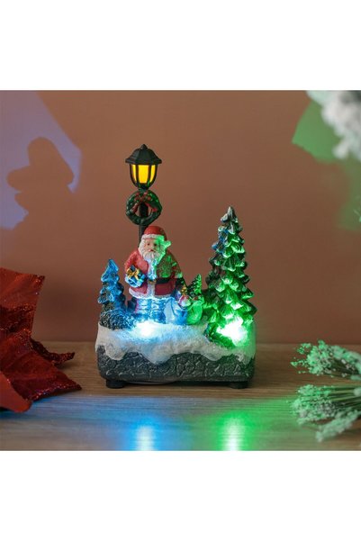 GIA'S WORLD Scena de Craciun Colt de Strada cu LED 8x5x13cm - model aleatoriu