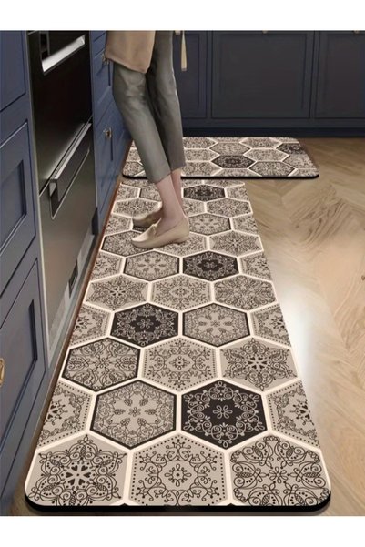 Take Two By Styli 2-Piece Anti-Slip Kicthen Mat