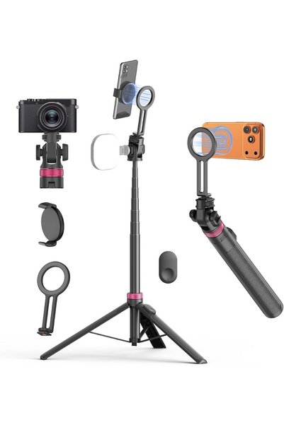 Generic 175cm/69“ Magnetic Selfie Stick Phone Tripod, Portable Camera Tripod ...