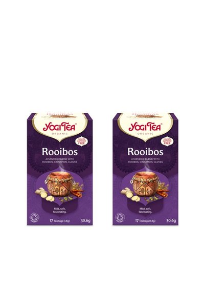Yogi Tea Pachet 2 x Ceai bio Rooibos, 17 pliculete 30.6g