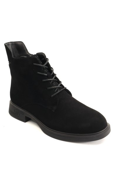 PASS Collection Ghete dama piele naturala W1W170007B 01 I-negru velur-37