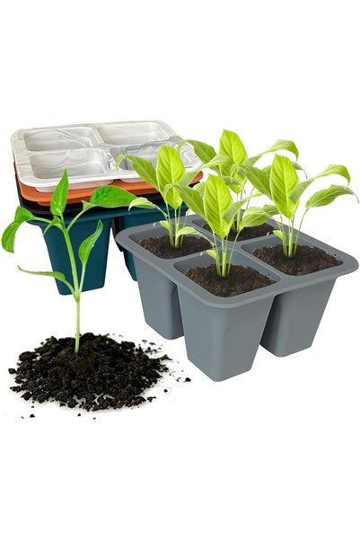 Generic Cell Seedling Tray,Reusable Germination Kit,Seedling Starter Trays Fo...