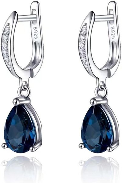 Generic CZ Drop Earrings,18K Gold Plated Dangle Earrings Hypoallergenic Cubic...