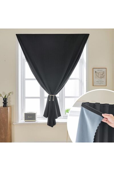 Generic Blackout Curtains, Portable 100% Self Adhesive Simple and Easy to ins...