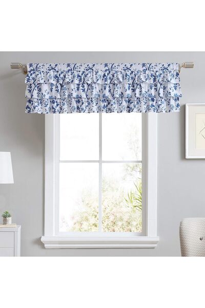 Generic - Valance, Cotton Rod Pocket Top Window Treatment, Chic Home Decor (E...
