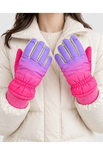 PIECE SIGNATURE Girls'/Boys' Color-Blocked, Fur-Lined, Non-Slip, Water-Repell...