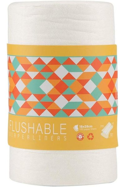 Generic 100pcs Bamboo Diaper Liners, Baby Disposable Diapers Flushable Nappy ...