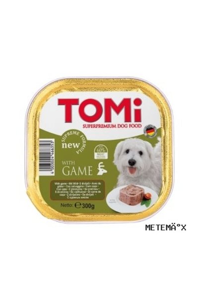 Tomi METEMIX Köpek Yaban Hayvanlı Pate Alüminyum Yaş Mama (140143) 300gr (pate)