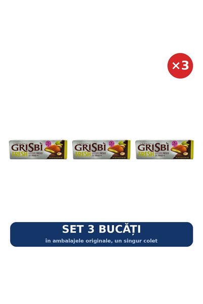 Grisbi Set 3 x Biscuiți Fresh cu cremă de fistic Grisbi, 135 g
