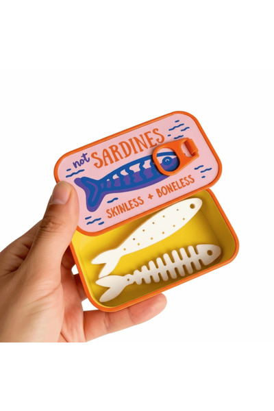 Choice Style 1 Gifts Plastic Sardine Jewelry Box Fishbone Insert 3D Printed P...