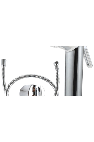 Generic Brand Bathroom Round Chrome Color g Model Bidet with 120cm Steel Hose...