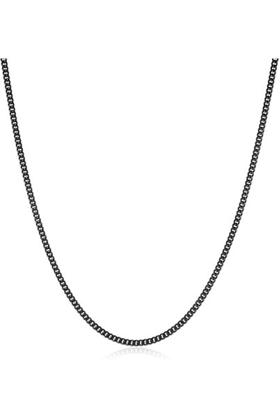 Generic Cuban Chain for Men Stainless Steel Men's Silver Chain Diamond Cut Hi...
