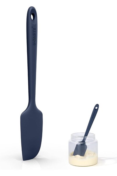 Generic 22,7cm Small Silicone Spatula for Cooking Scraping (Midnight Blue)