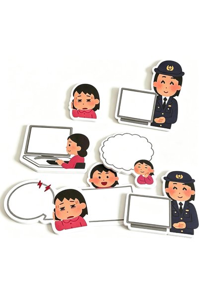 Generic Sticky Notes Kawaii, Creative Cartoon Memo Pads with 30 Sheets, Thick...