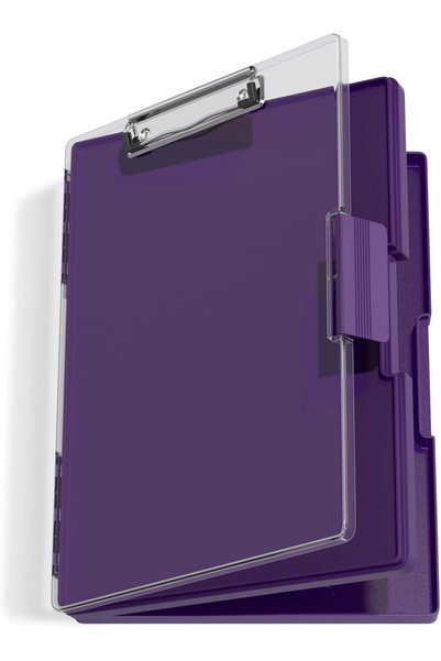 Generic Clipboard with Storage, Purple 8.5 x 11 Folder Nursing Side Opening, ...