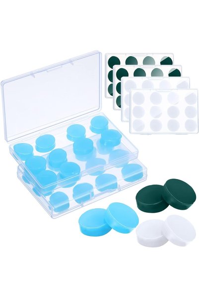 Generic 36 زوجًا من سدادات الأذن الجل القابلة لإعادة الاستخدام، سدادات أذن سي...