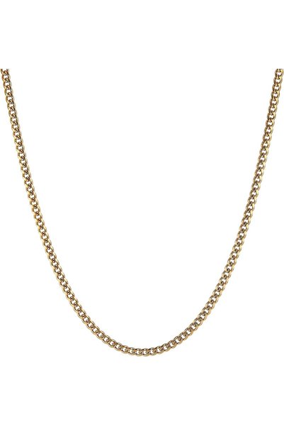 Generic Cuban Chain for Men Stainless Steel Men's Silver Chain Diamond Cut Hi...