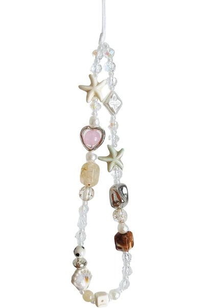 Generic Bag Keychain, Beaded Phone Charm Strap with Cute Charms for Phone Bag...