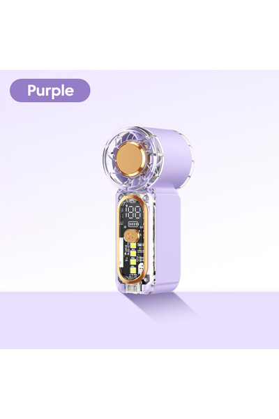 Choice Purple Colorful Mini Fan Type-C Rechargeable Portable Outdoor Handheld...
