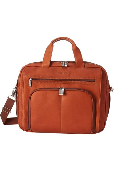 Kenneth Cole REACTION Manhattan Colombian Leather Briefcase Expandable RFID 1...