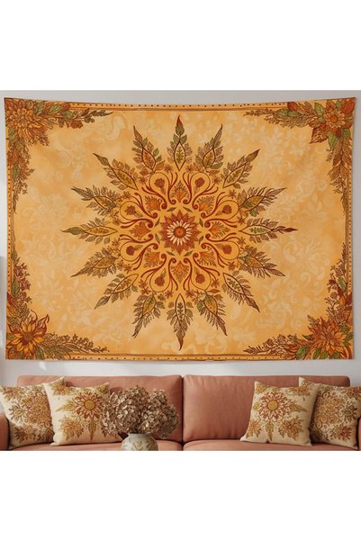 Generic Boho Mandala Floral Tapestry Vintage Bohemian Indian Tapestries for B...
