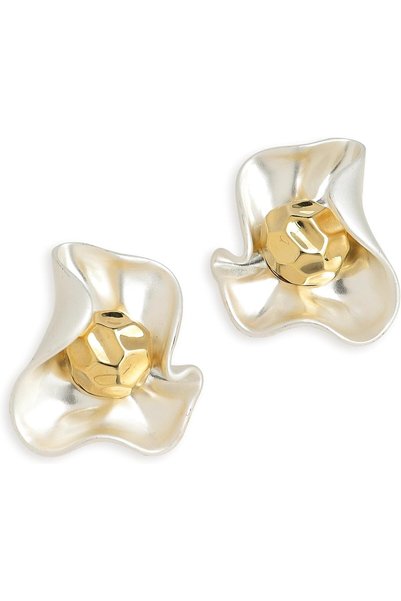 Generic Gold Flower Stud Earrings, Dainty Earrings, Trendy Statement Vintage,...