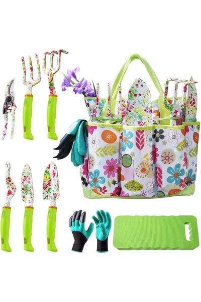 Generic زراعة Tool Set, 9-Piece Floral Gardening Tool Kit