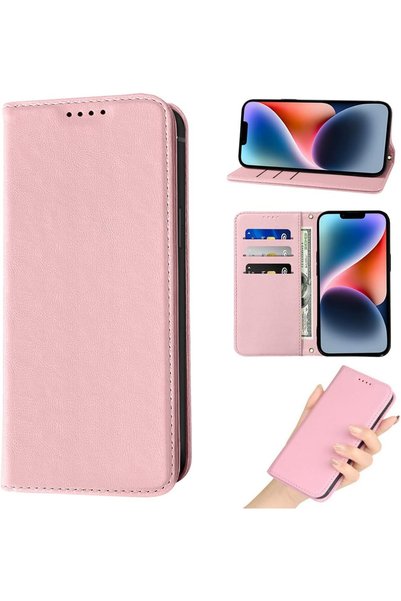 Generic For iPhone 14/13 Flip Cover PU Leather Magnetic Closure Kickstand Wal...