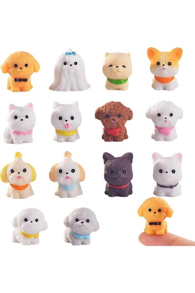 Generic 28 Pcs Mini Dog Figurines Toy Realistic Little Puppy Figures Educatio...