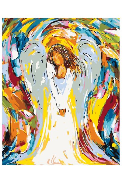 Painting-numbers Set pictura pe numere Angel 1165, panza pe rama lemn, 90x120 cm