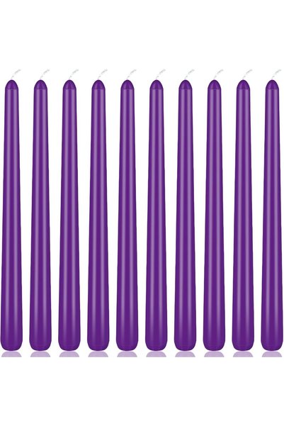 Generic 24PCS Taper Candle, 10 Inch Unscented Candlesticks, Perfect for Birth...
