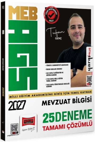 Yargı Yayınları 2027 MEB AGS Mevzuat Bilgisi Tamamı Çözümlü 25 Deneme