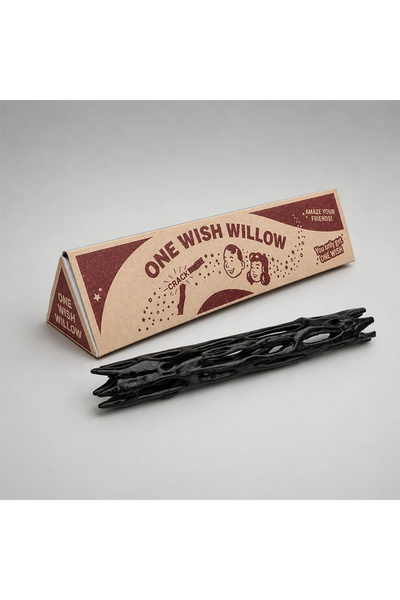 Choice 1PC 3D Printed One Wish Willow Stick with Box Black Willow Wood Wishin...