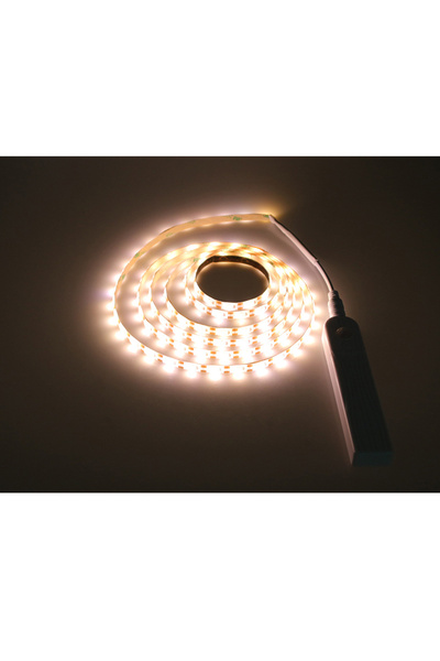 Choice شريط إضاءة LED يعمل بمستشعر حركة PIR، بطول 5 أمتار، بلون أبيض دافئ، يع...