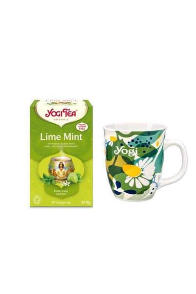 Yogi Tea Pachet Ceai bio Lamaie si Menta, 17 pliculete x 1.8g (30.6g) si Cana...