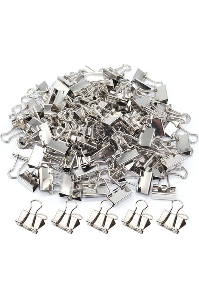 Generic مشابك ورق فضية، مشابك ورق صغيرة، مشابك ورقية صغيرة 15 مم (5/8 بوصة)، ...