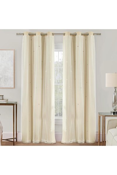 Generic Curtains for Bedroom Decor Beige34/84/1